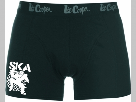 SKA čierne trenírky BOXER s tlačeným logom, top kvalita 95%bavlna 5%elastan